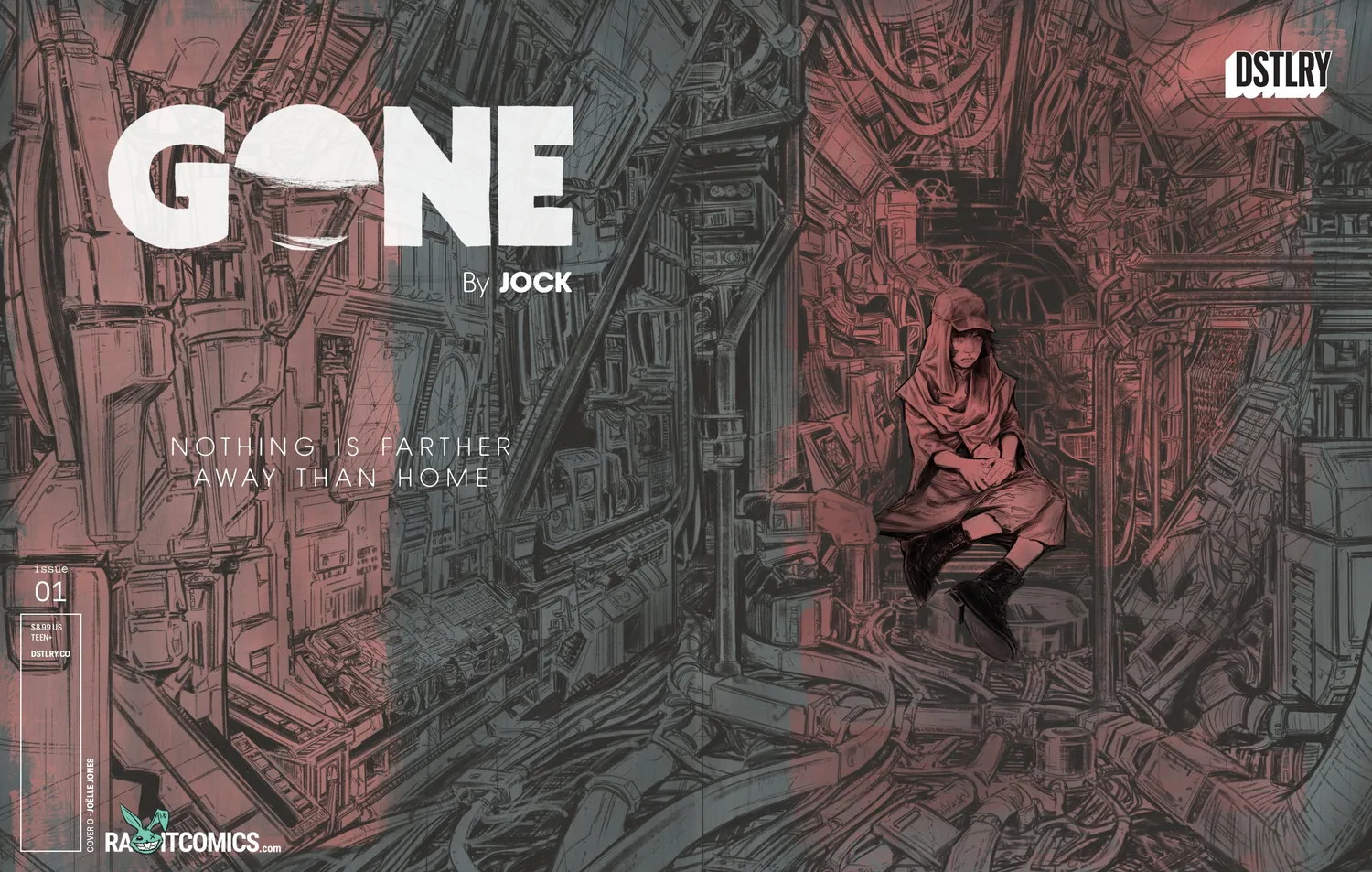 DSTLRY Gone 1 hefte Cover O Jones sci-fi debut