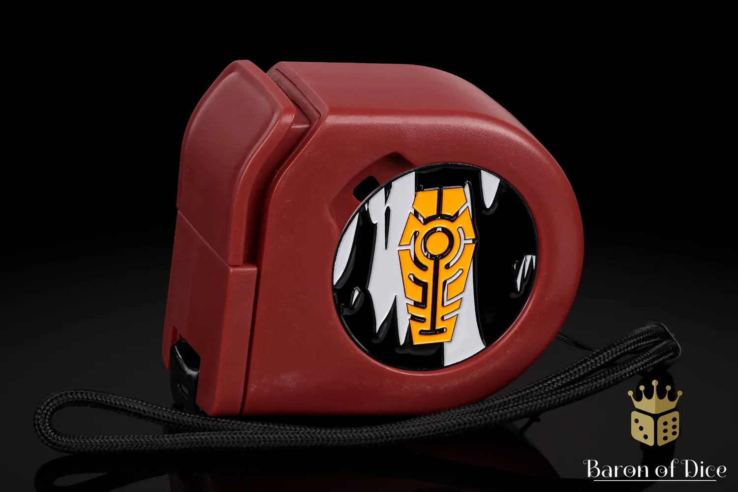 Baron of Dice Orange Coffin målebånd oransje magnetspor