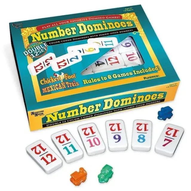The Mage's Emporium Numbered Dominoes Double 12 dominospill 91 brikker