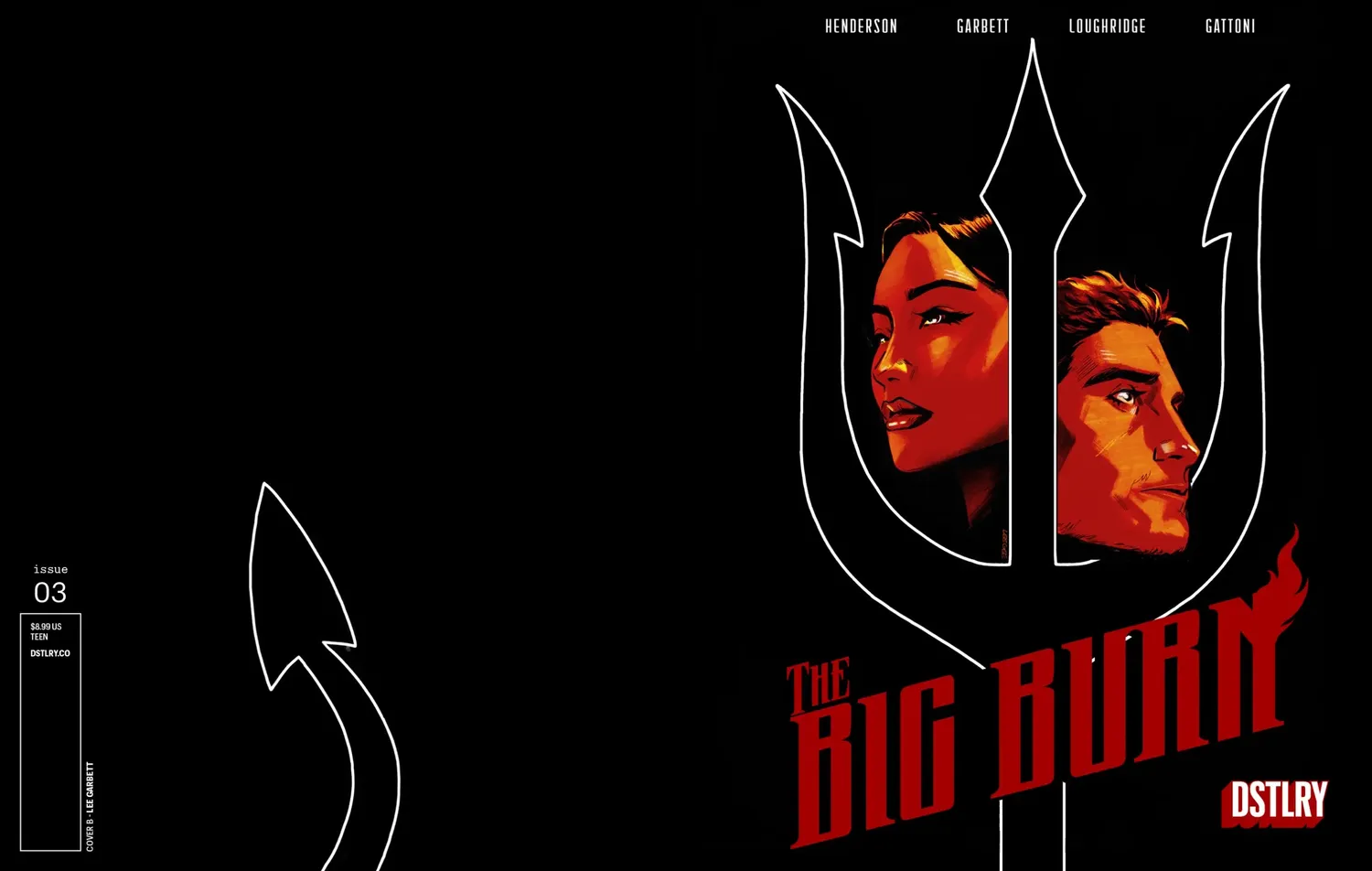 DSTLRY The Big Burn #3 Cover B Garbett tegneseriehefte krim