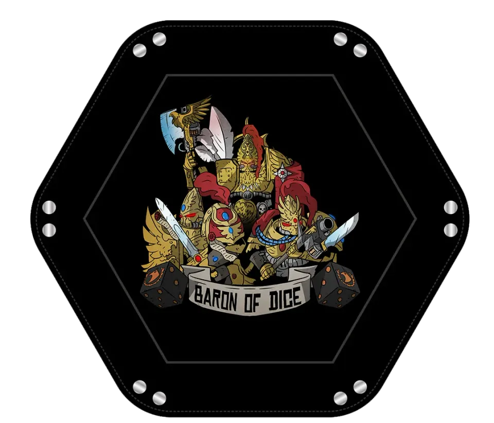 Baron of Dice Golden Warriors terningbrett premium