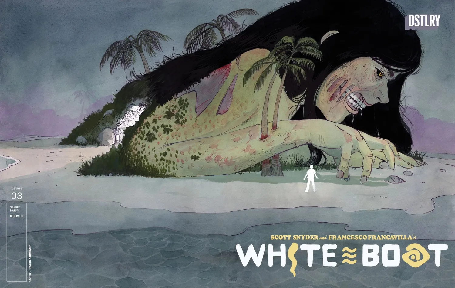 DSTLRY White Boat #3 tegneseriehefte Cover C Horvath skrekk