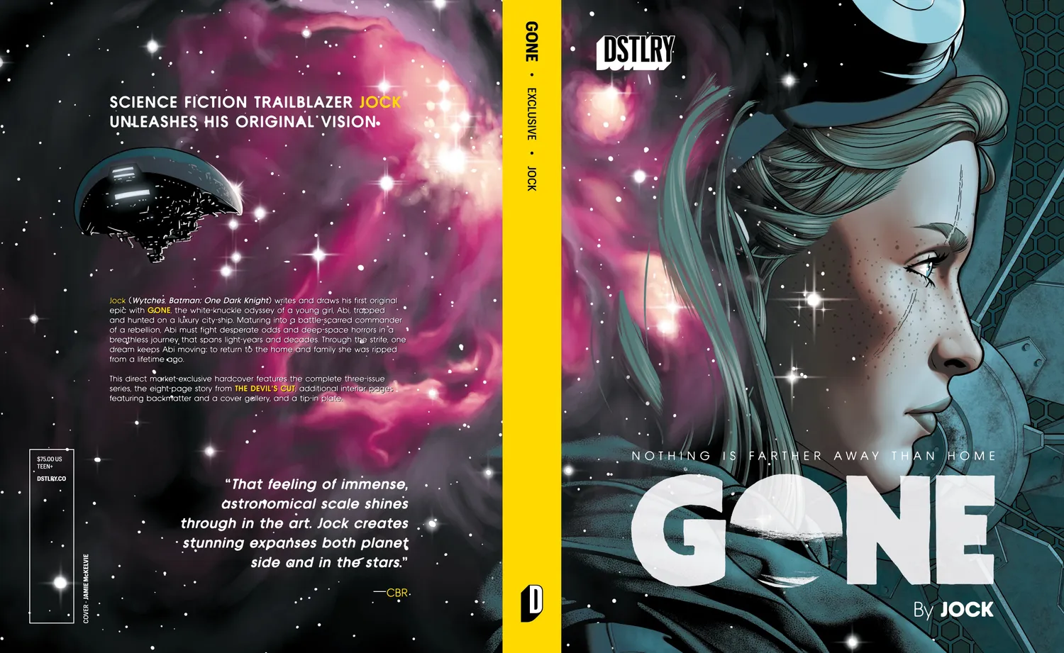 DSTLRY Gone Exclusive innbundet samlebind Jock sci-fi