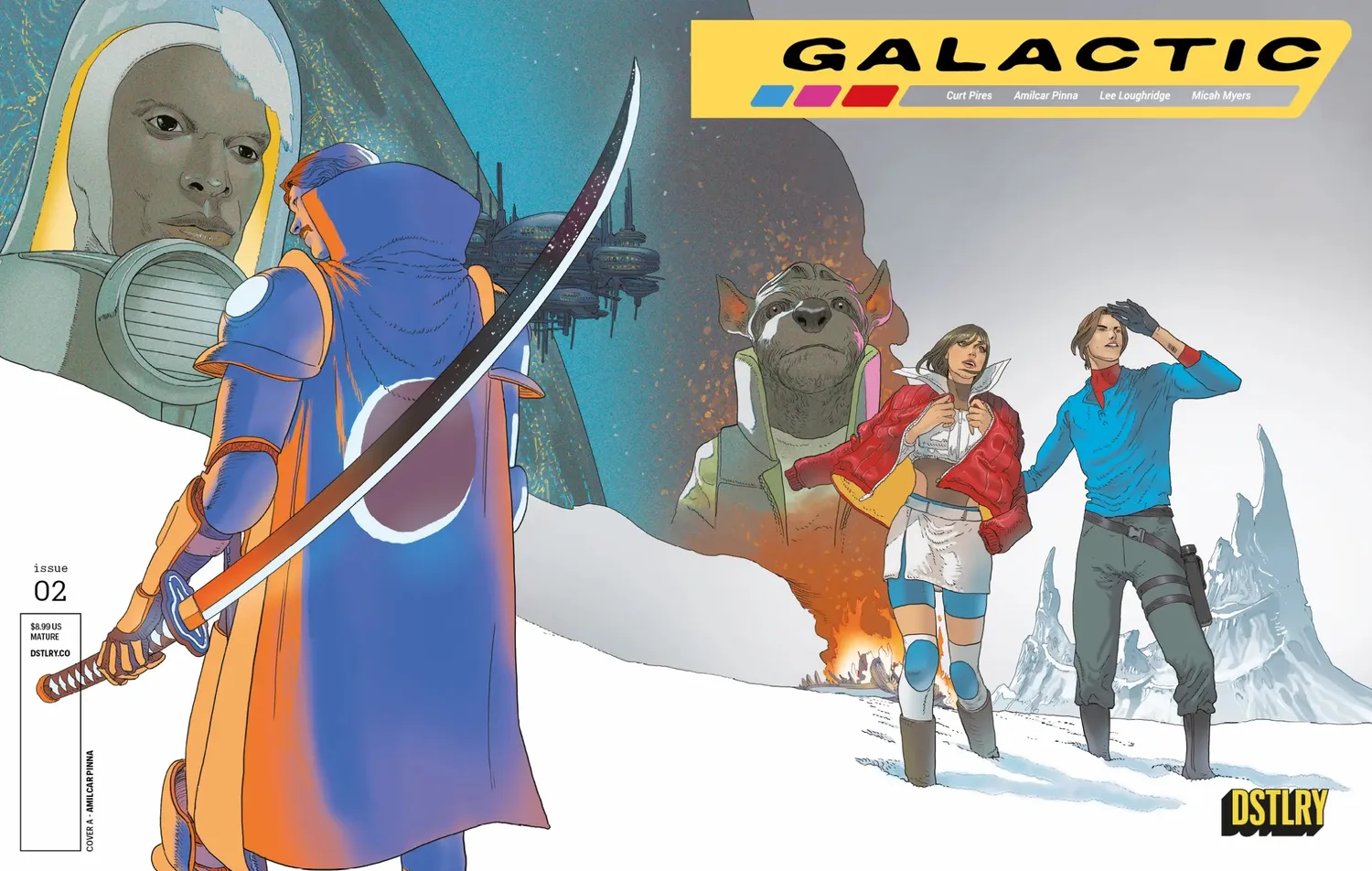 DSTLRY Galactic 2 Cover A Pinna hefte fysisk scifi