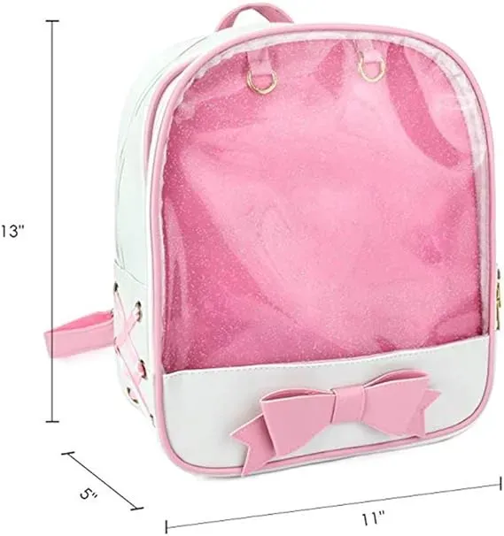 Sailor Moon rosa ita-ryggsekk med sløyfe A4