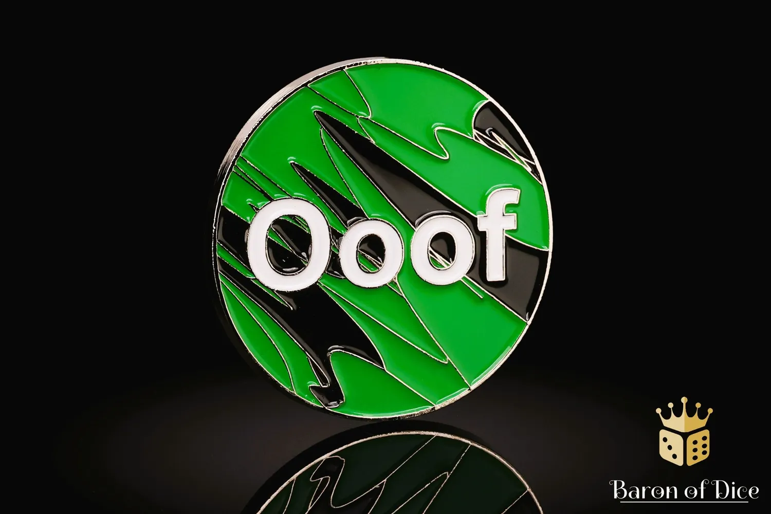 Baron of Dice Warchest Ooof Green oppbevaringsboks Coin-kompatibel
