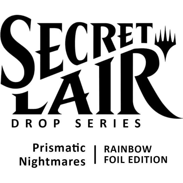 Magic Secret Lair Prismatic Nightmares samlekort rainbow foil