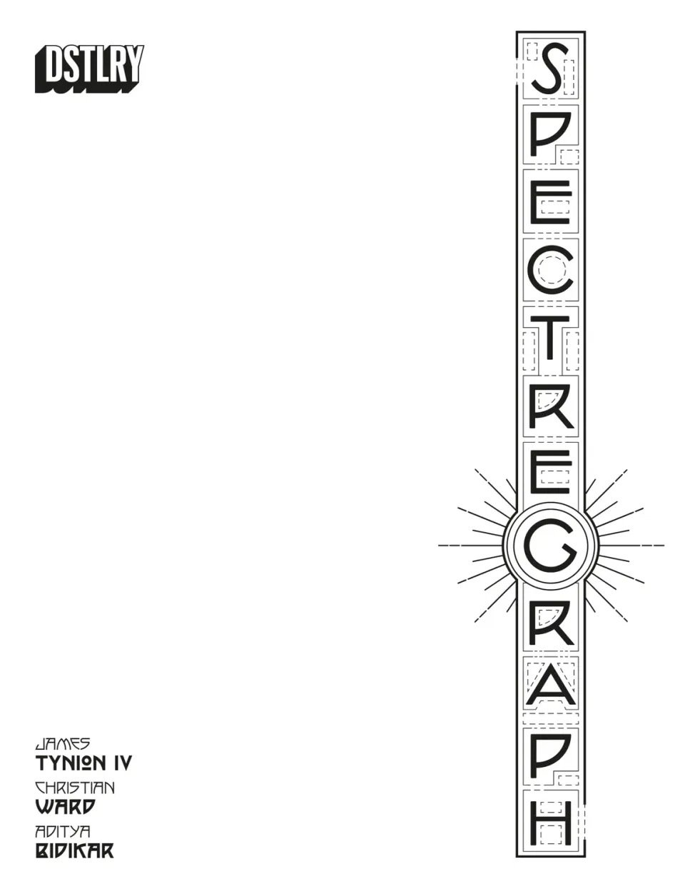 DSTLRY Spectregraph #1 tegneseriehefte Cover G spøkelseshus