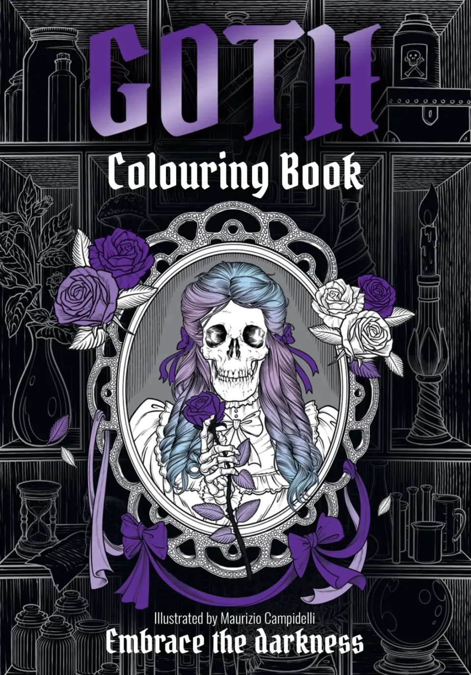 Wingbearer Saga GOTH fargeleggingsbok pocket mørk