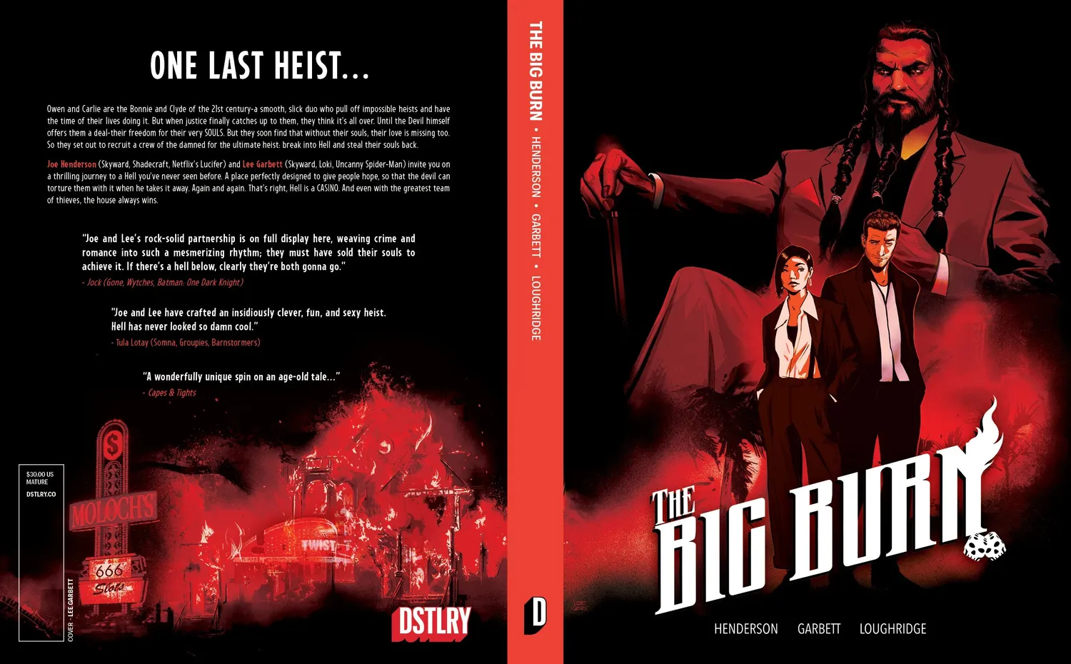DSTLRY Big Burn hardcover tegneserieroman kupp i helvete
