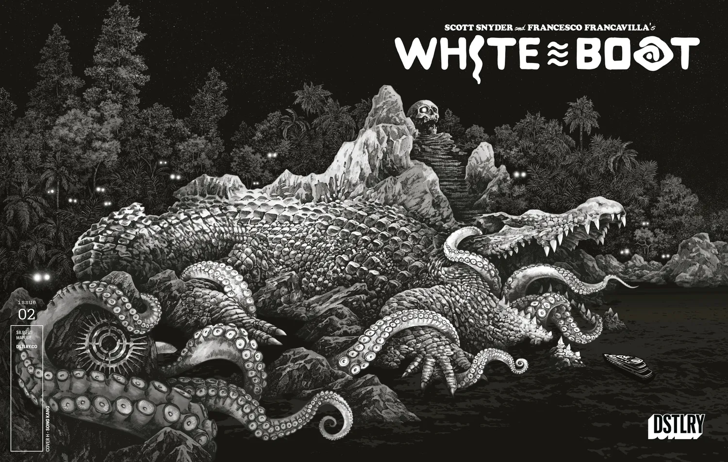 DSTLRY White Boat #2 tegneseriehefte Cover H Kang maritim