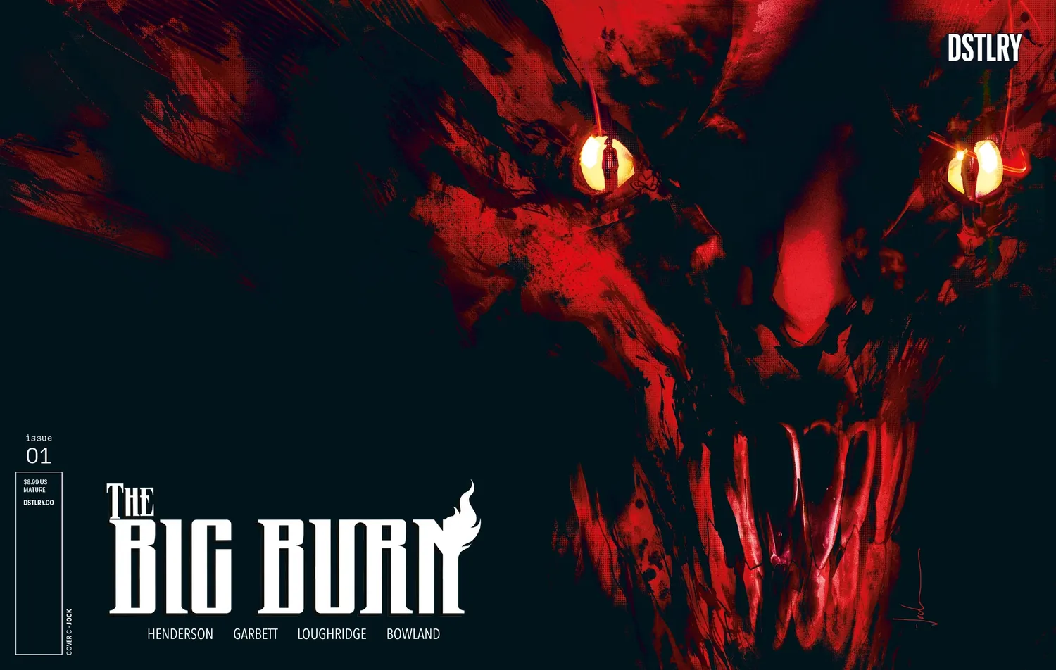 DSTLRY The Big Burn 1 hefte Cover C Jock 1:10 heist