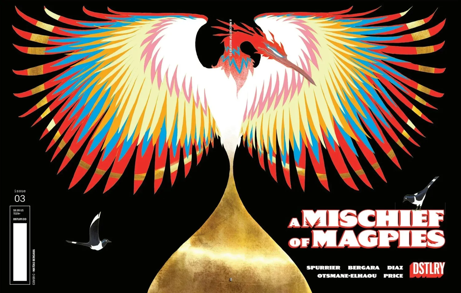 DSTLRY A Mischief of Magpies 3 hefte Cover C Bergara