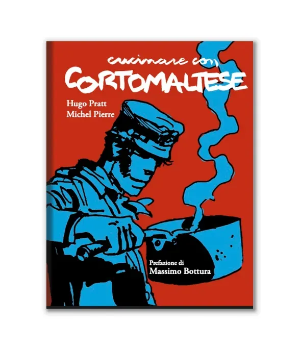 Hugo Pratt Cucinare con Corto Maltese kokebok innbundet italiensk