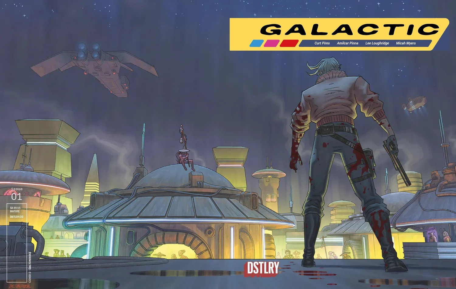 DSTLRY Galactic #1 hefte Cover D Rose ultravold science fiction
