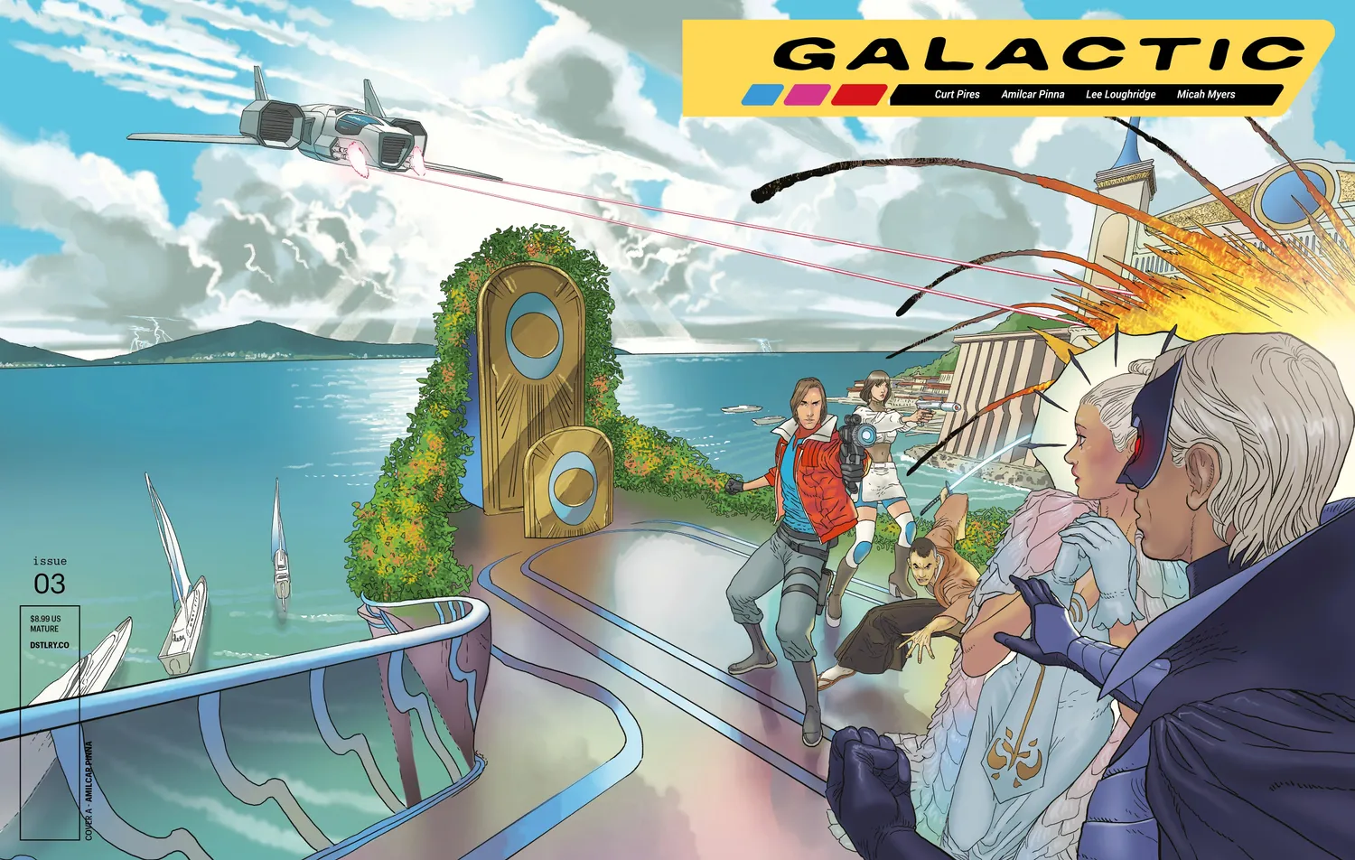 DSTLRY Galactic #3 Cover A Pinna hefte avslutning