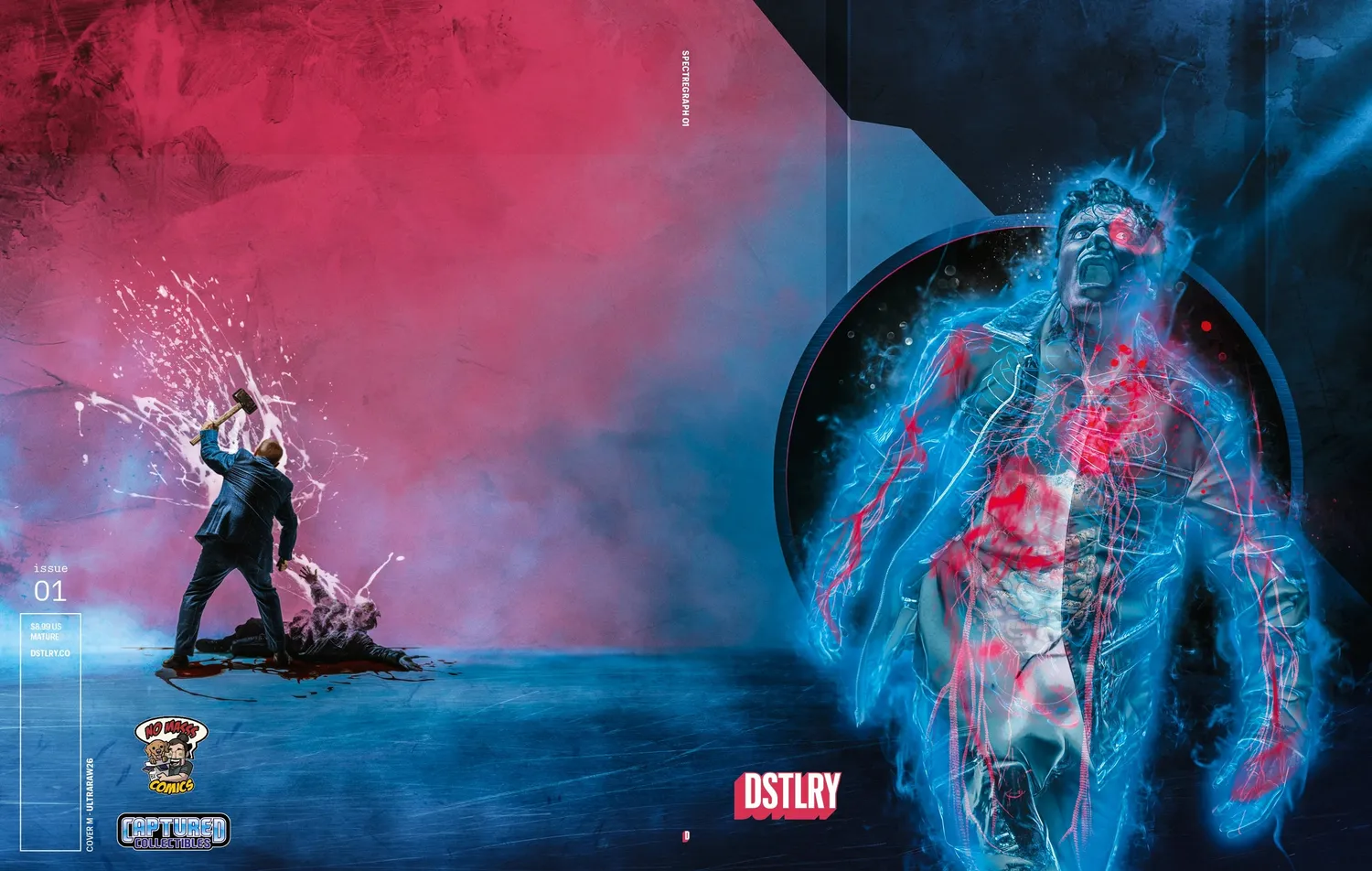 DSTLRY Spectregraph #1 Cover M ULTRARAW26 tegneseriehefte horror