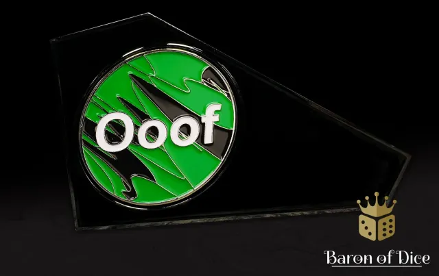 Baron of Dice Ooof Green combat gauge metall Baron Coin