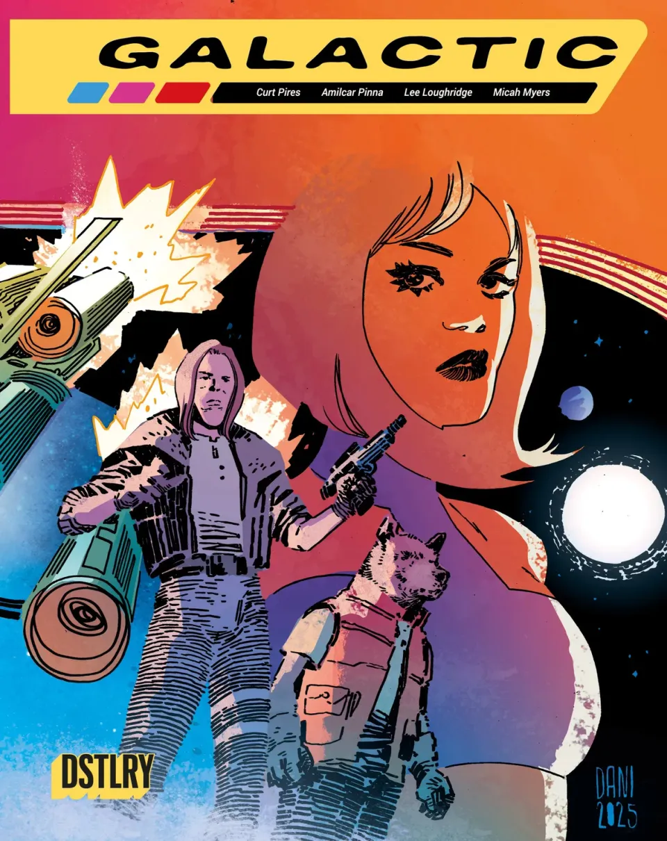 DSTLRY Galactic 3 tegneserie Cover B Dani sci-fi