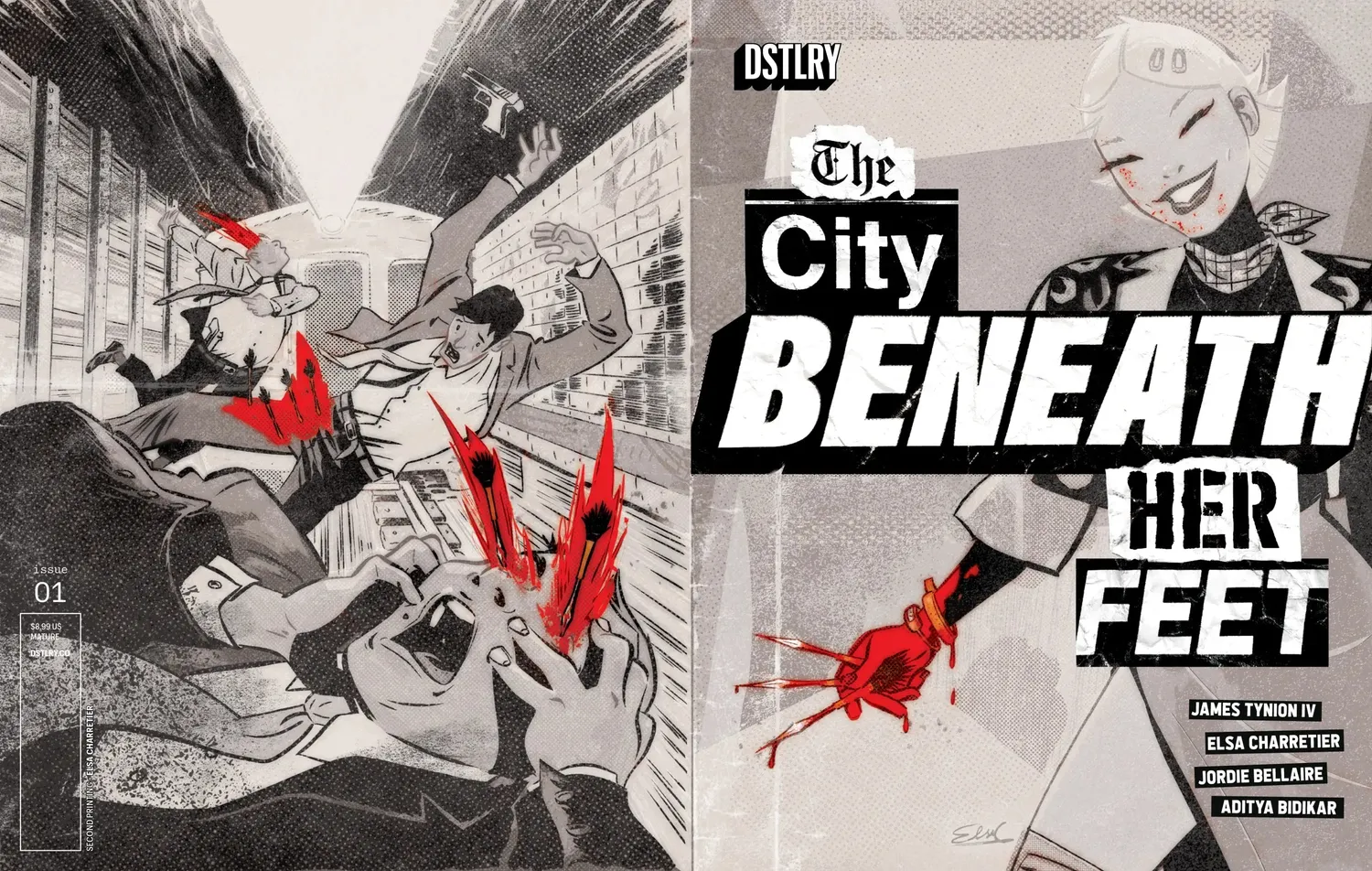DSTLRY The City Beneath Her Feet #1 hefte 2. opplag Charretier