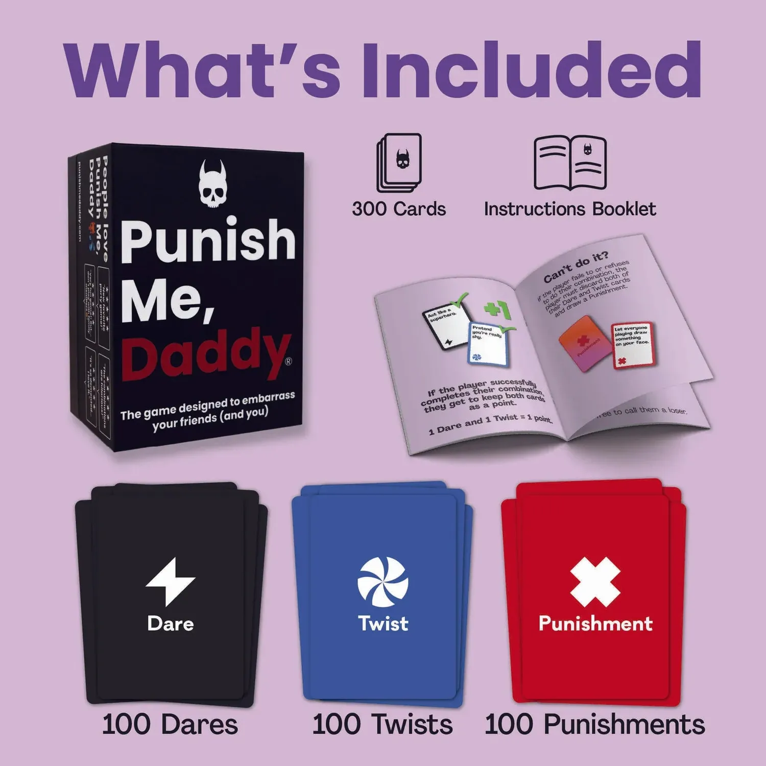 Punish Me Daddy kortspill 18+ 300 kort festspill