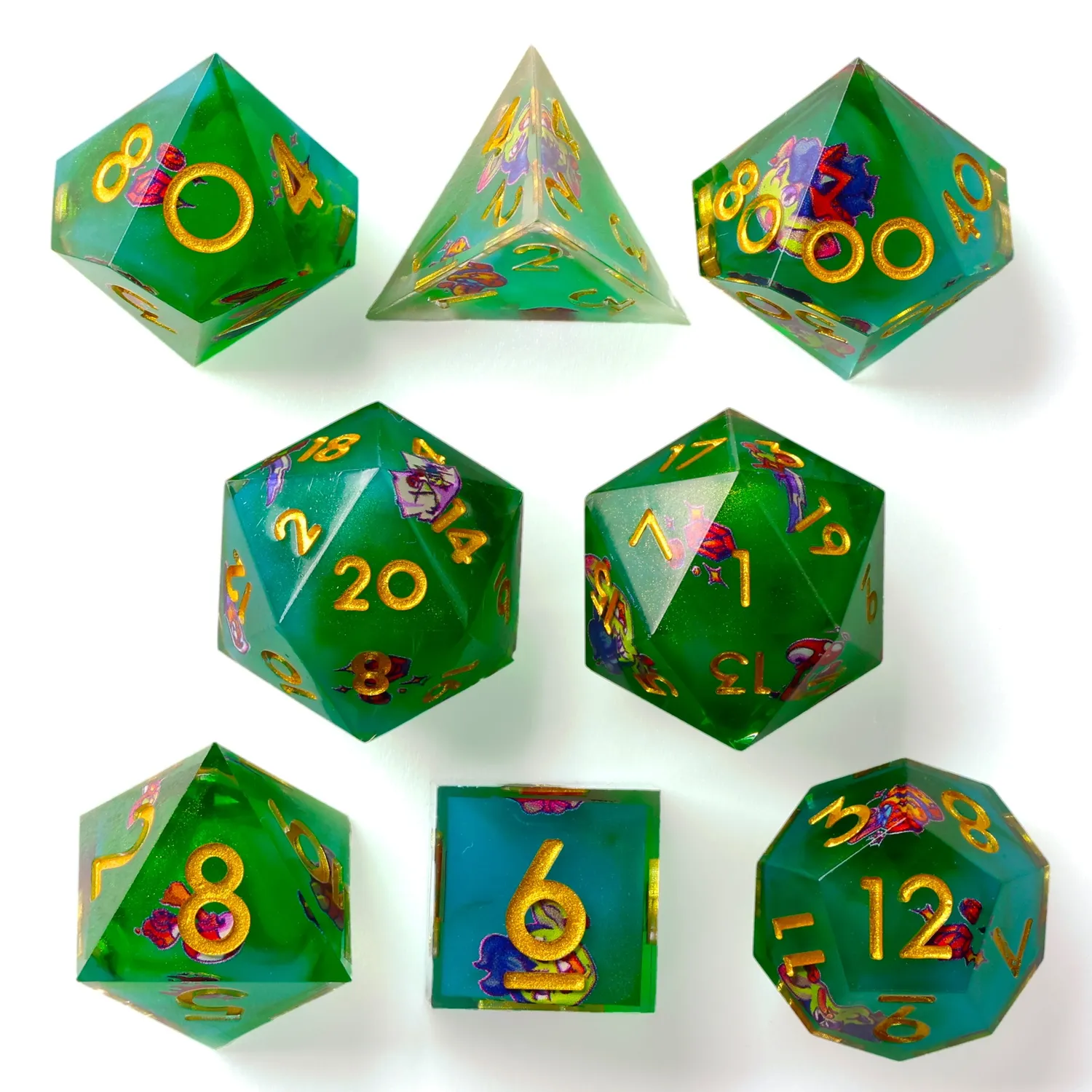 Baron of Dice Goblins terningsett 8 deler Signature Series