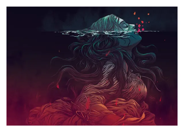 DSTLRY Somna Dreaming Cover kunsttrykk digital 14x10
