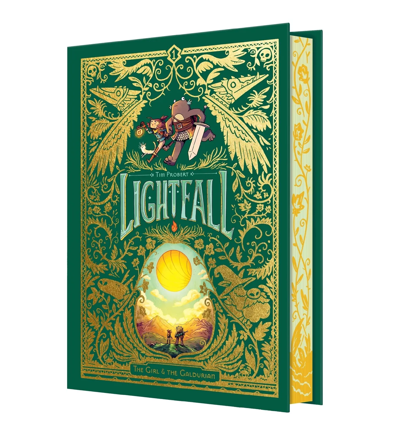 Wingbearer Saga Lightfall Girl & Galdurian tegneserie Deluxe innbundet