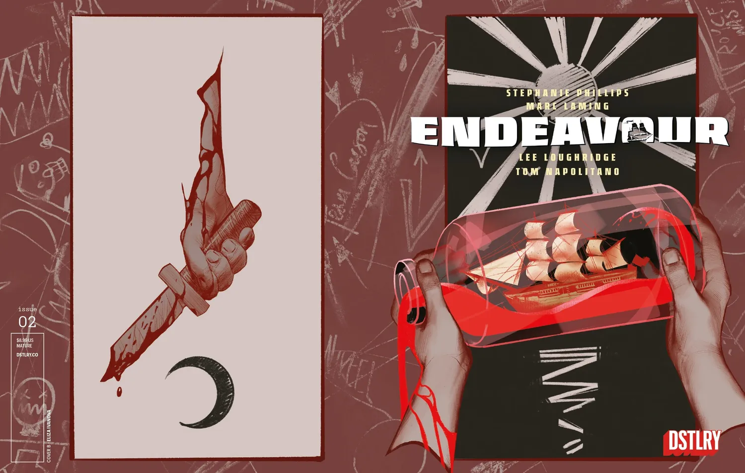 DSTLRY Endeavour #2 tegneseriehefte Cover B overlevelsesdrama