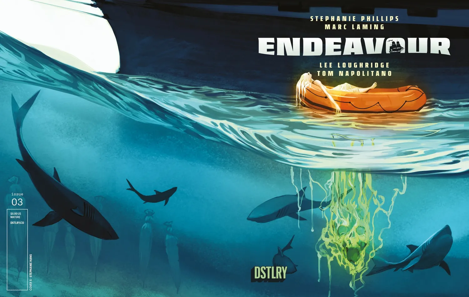 DSTLRY Endeavour 3 tegneseriehefte Cover B Hans avslutning