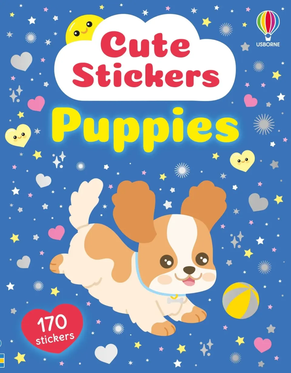 Wingbearer Saga Cute Stickers Puppies klistremerkebok valper