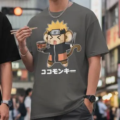 TokyoToys Coruto unisex t-skjorte svart S bomull