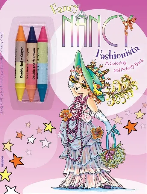 Fancy Nancy Fashionista fargeleggingsbok paperback