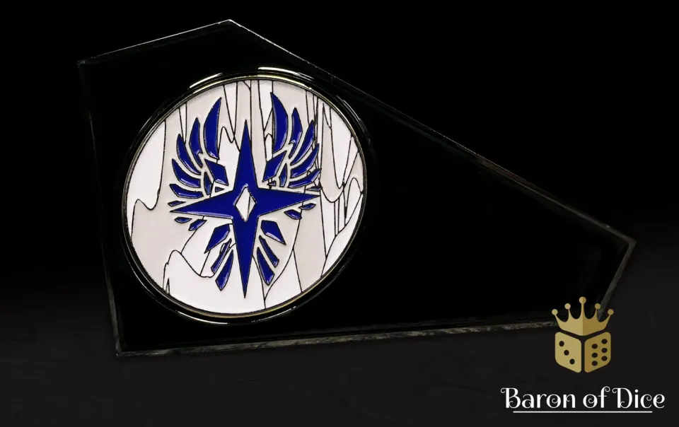 Baron of Dice Magical Elves måler metall Coin-kompatibel 3" 6" 8/9"