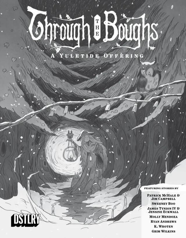 DSTLRY Through the Boughs nr. 1 hefte cover I svart-hvitt