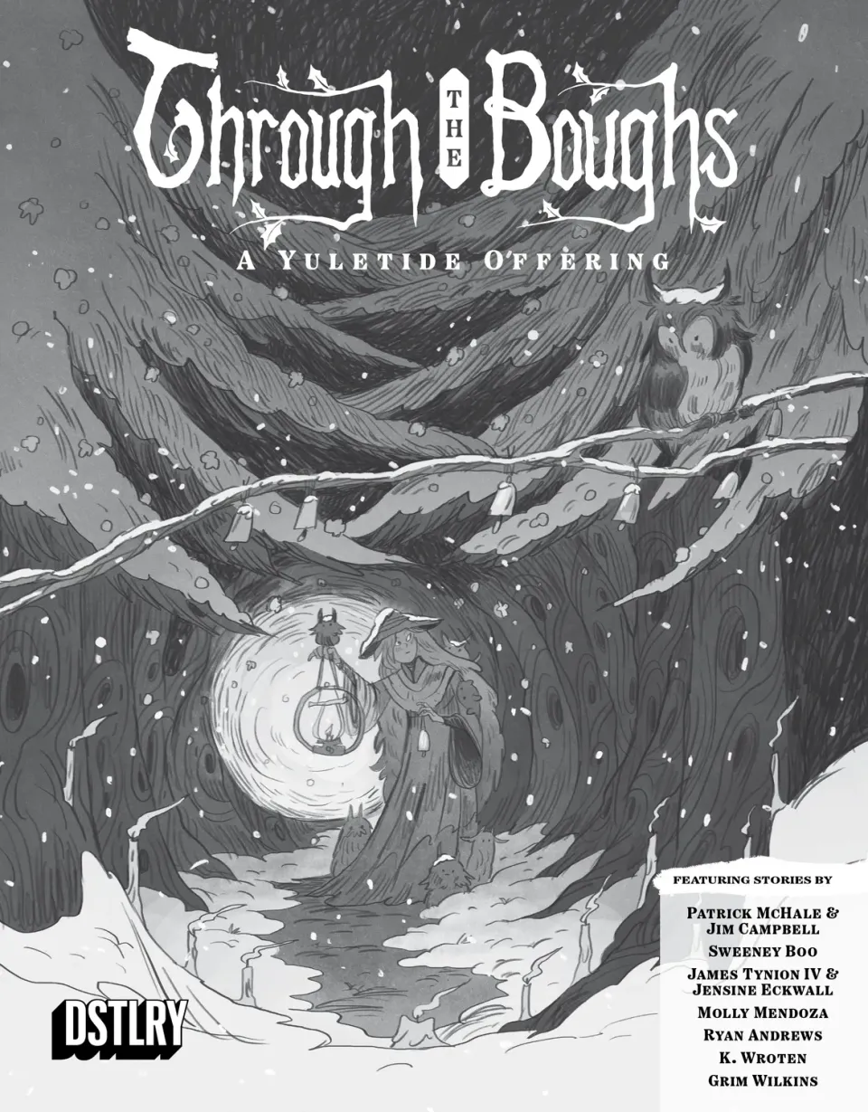 DSTLRY Through the Boughs nr. 1 hefte cover I svart-hvitt