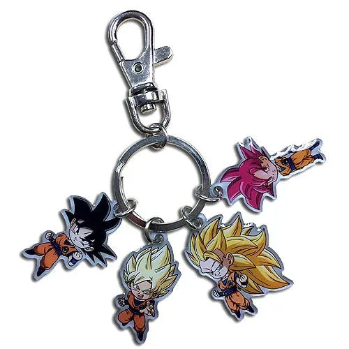 Dragon Ball Super Goku Power-ups nøkkelring metall