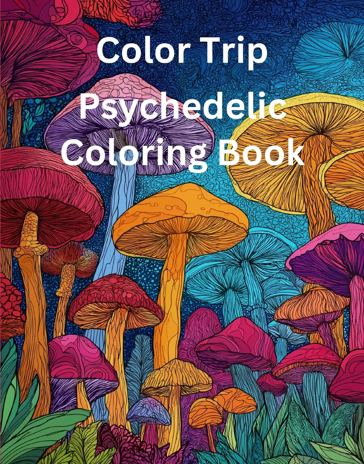 Wingbearer Saga Color Trip fargeleggingsbok psykedelisk