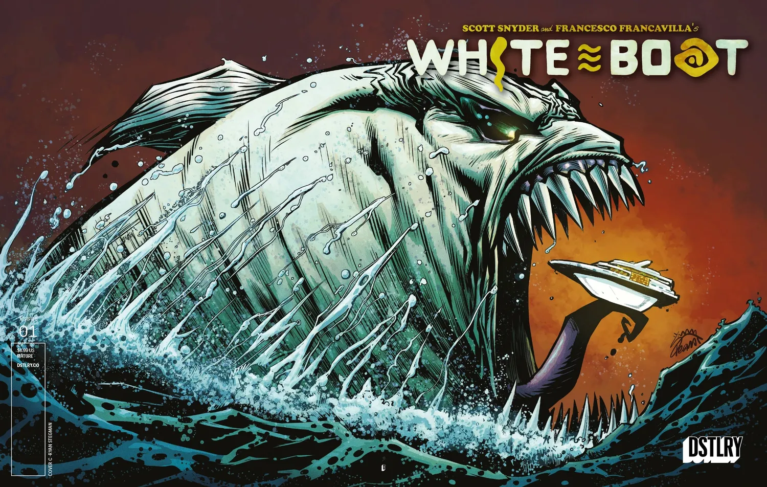 DSTLRY White Boat 1 Cover F hefte Stegman skrekk