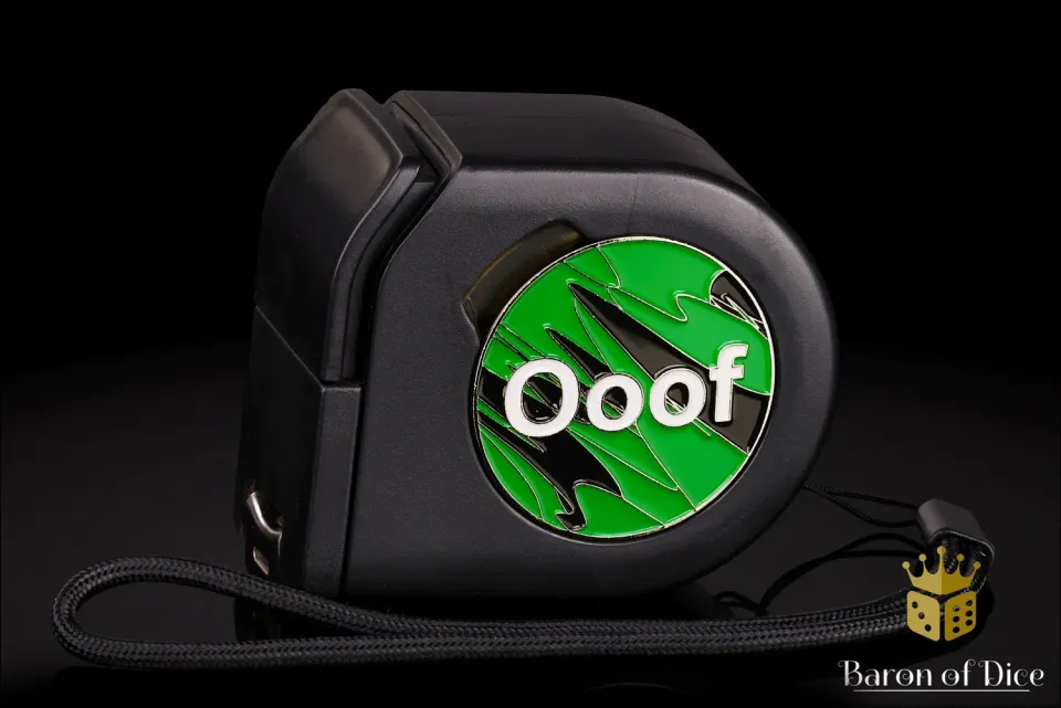 Baron of Dice Ooof Green målebånd wargaming grønn