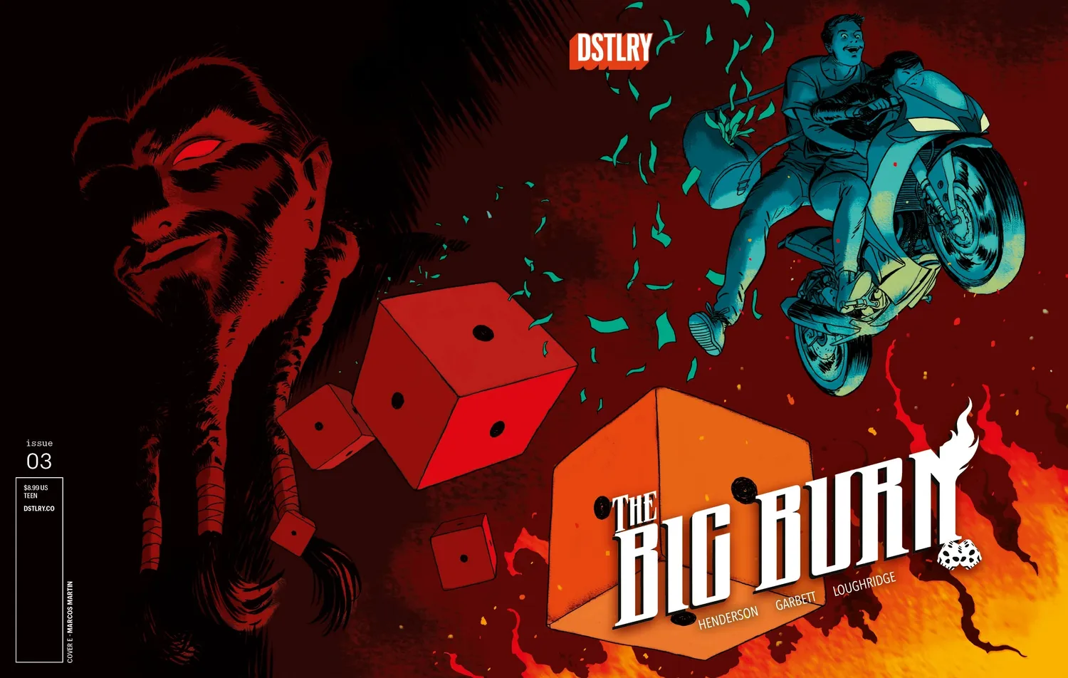 DSTLRY The Big Burn 3 hefte Cover E Martin-variant kupp