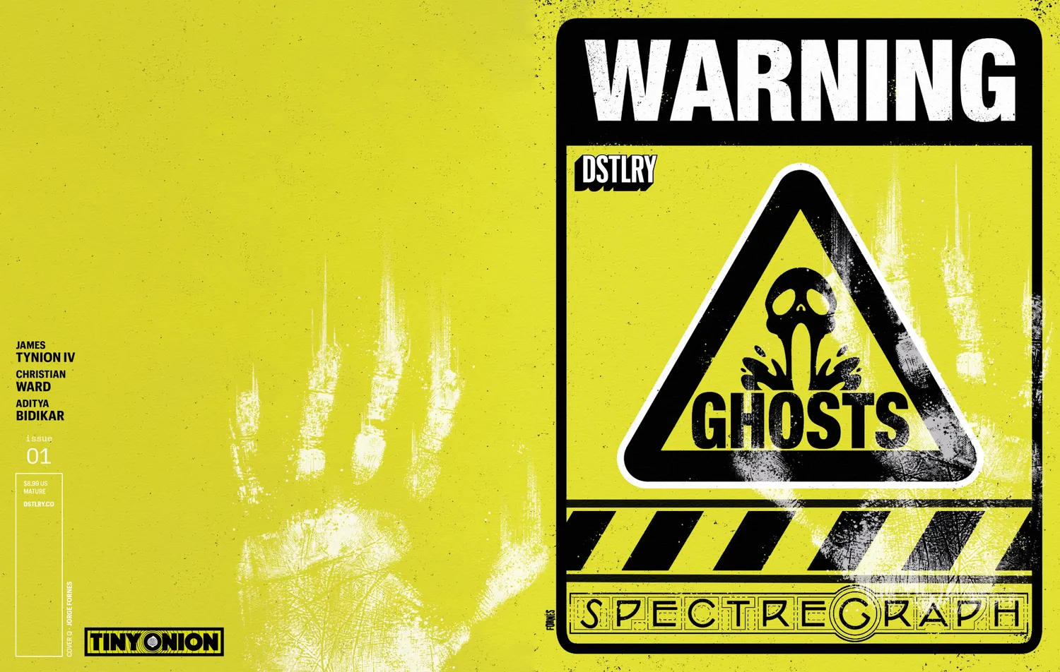 DSTLRY Spectregraph #1 Cover Q tegneseriehefte skrekk