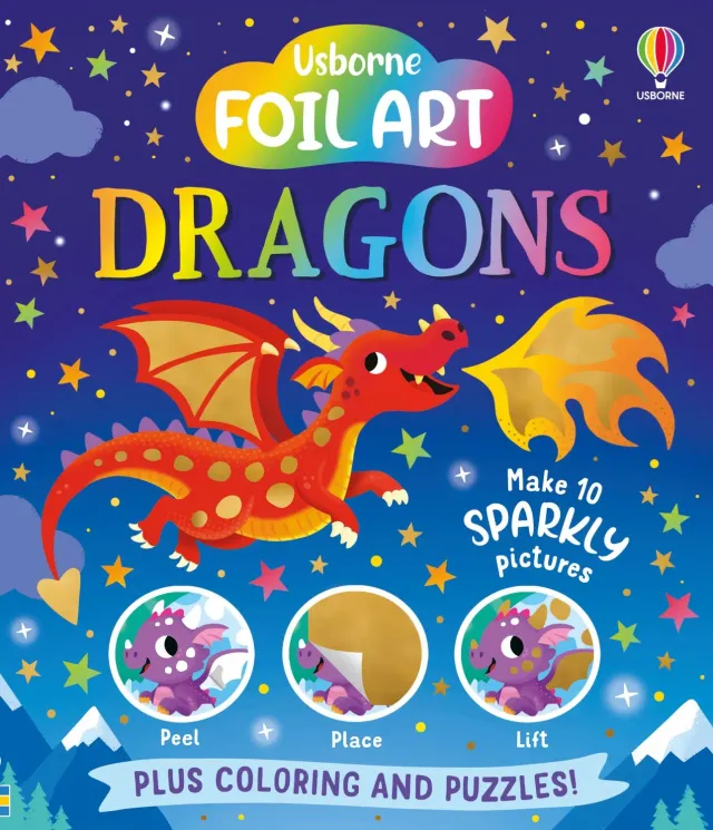 Wingbearer Saga Foil Art Dragons aktivitetsbok folie