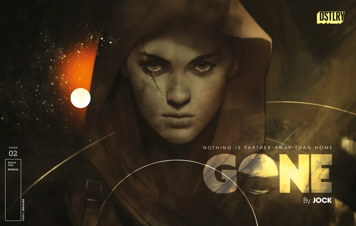 DSTLRY Gone #2 tegneseriehefte Cover G Oliver sci-fi