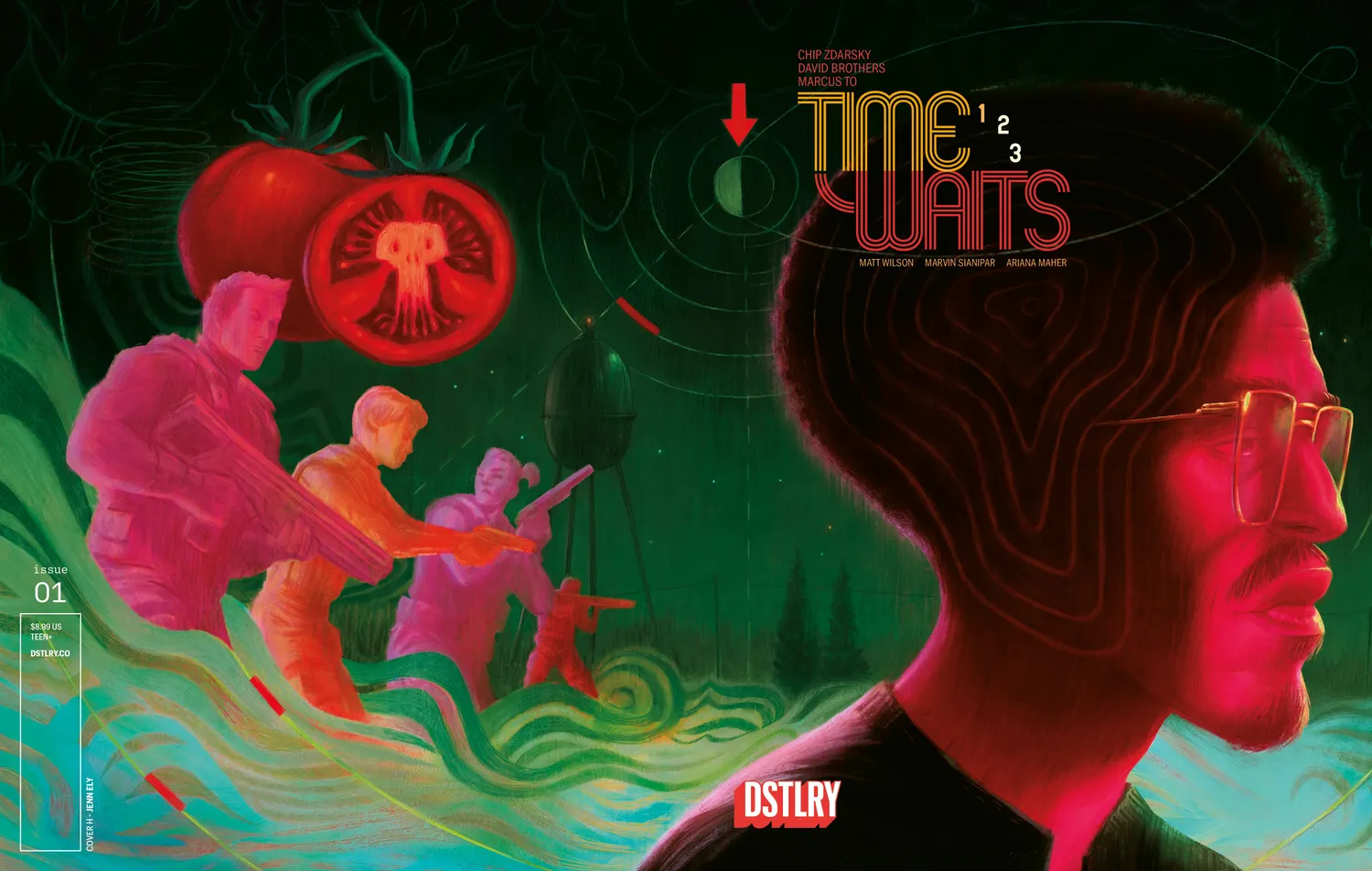 DSTLRY Time Waits 1 hefte Cover H Ely tidsreise sci-fi