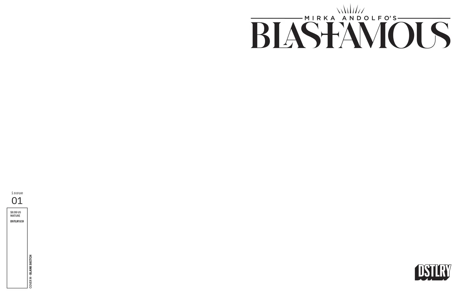 DSTLRY Blasfamous #1 Cover M Sketch tegneseriehefte digital