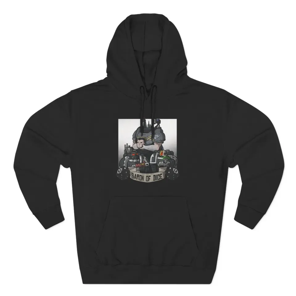 Baron of Dice Man and Machine hettegenser svart