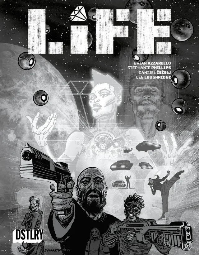 DSTLRY Life #6 Cover E Brunner tegneseriehefte svart-hvitt