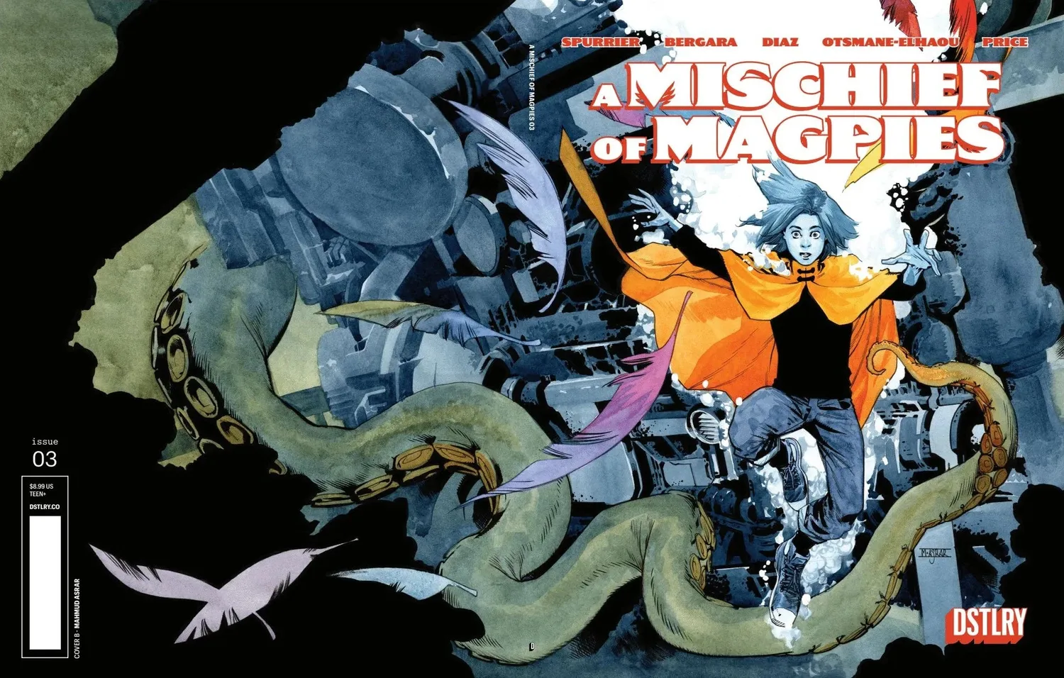 DSTLRY A Mischief of Magpies 3 hefte Cover B Asrar