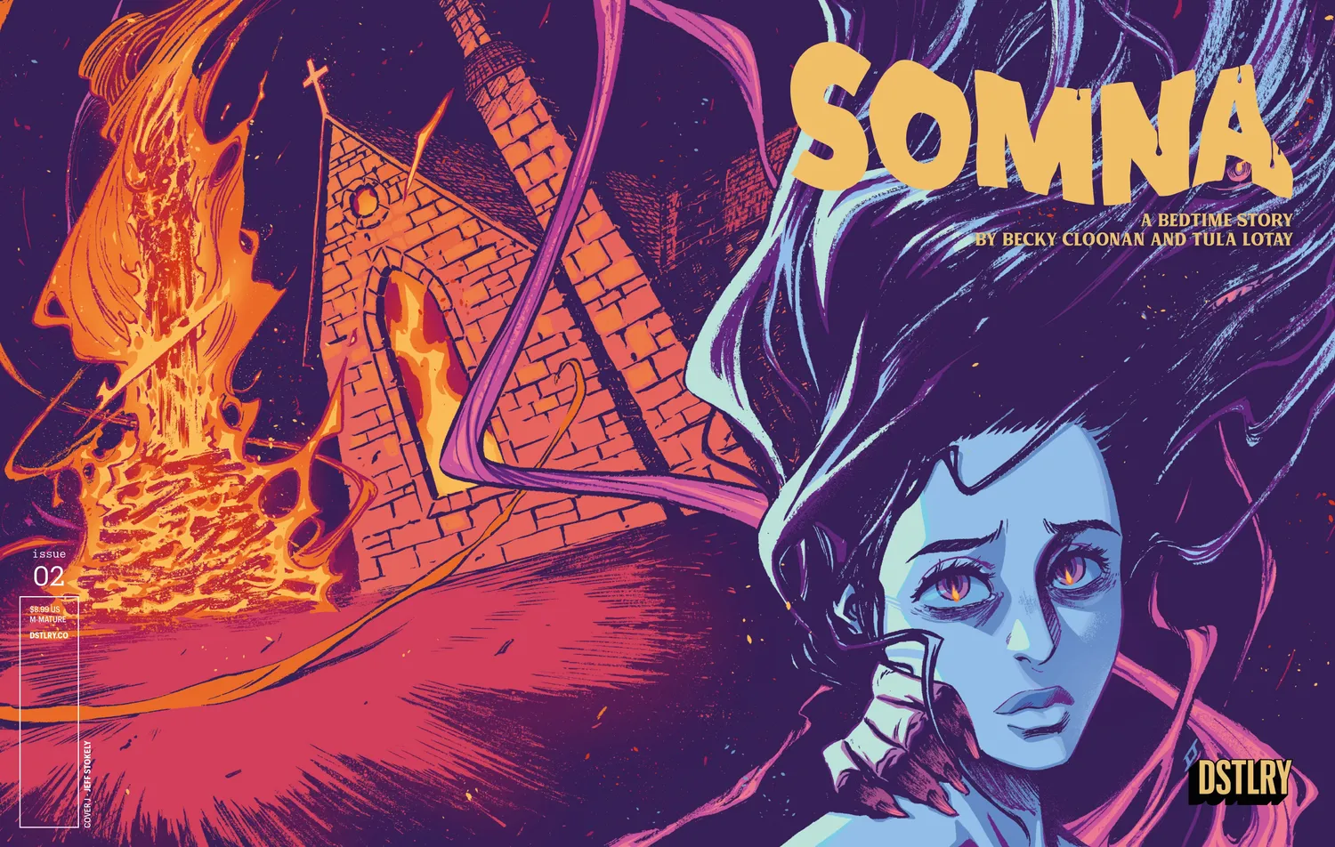 DSTLRY Somna #2 hefte Cover J Stokely heksejakt